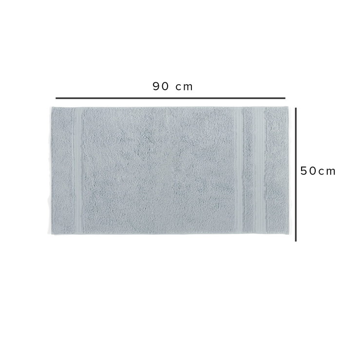 Mijölnir Toalla de Manos London - Azul, 60% Algodón y 40% Bambú, 685 gr/m², 50 x 90 cm